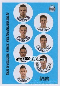 Sticker Escale seus titulares - Campeonato Brasileiro 2013 - Panini