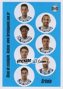 Cromo Escale seus titulares - Campeonato Brasileiro 2013 n. e24 - Panini