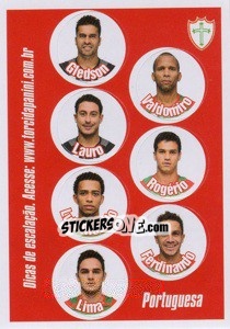 Cromo Escale seus titulares - Campeonato Brasileiro 2013 - Panini