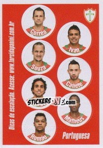 Cromo Escale seus titulares - Campeonato Brasileiro 2013 - Panini