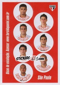 Sticker Escale seus titulares - Campeonato Brasileiro 2013 n. e36 - Panini