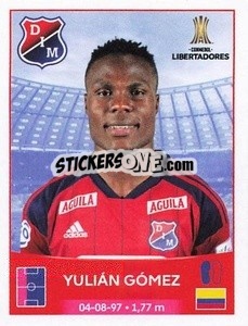 Sticker Yulián Gómez - Conmebol Copa Libertadores 2023
 - Panini