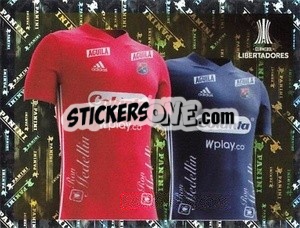 Sticker Independiente Medellín Jersey 1 and 2 - Conmebol Copa Libertadores 2023 n. 76 - Panini