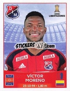 Sticker Victor Moreno - Conmebol Copa Libertadores 2023
 - Panini
