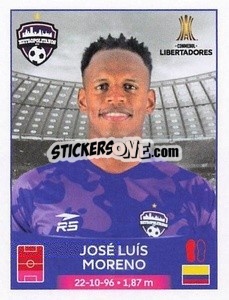 Sticker José Luís Moreno - Conmebol Copa Libertadores 2023
 - Panini