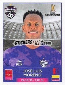 Figurina José Luís Moreno - Conmebol Copa Libertadores 2023
 - Panini