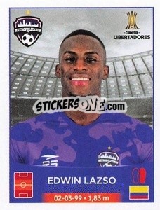 Sticker Edwin Lazso - Conmebol Copa Libertadores 2023
 - Panini