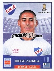 Cromo Diego Zabala - Conmebol Copa Libertadores 2023
 - Panini