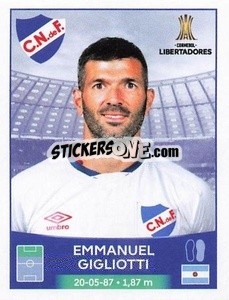 Sticker Emmanuel Gigliotti - Conmebol Copa Libertadores 2023
 - Panini