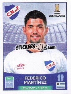 Sticker Federico Martínez - Conmebol Copa Libertadores 2023
 - Panini