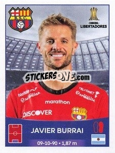 Sticker Javier Burrai - Conmebol Copa Libertadores 2023
 - Panini
