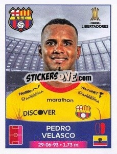 Sticker Pedro Velasco - Conmebol Copa Libertadores 2023
 - Panini