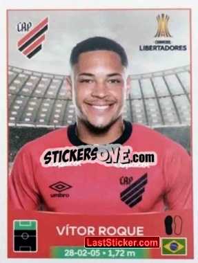 Sticker Vitor Roque - Conmebol Copa Libertadores 2023 n. 442 - Panini