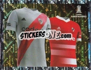 Sticker River Plate Jersey 1 and 2 - Conmebol Copa Libertadores 2023 n. 229 - Panini
