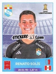 Sticker Renato Solís - Conmebol Copa Libertadores 2023
 - Panini