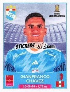 Sticker Gianfranco Chávez - Conmebol Copa Libertadores 2023
 - Panini