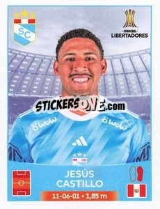 Sticker Jesús Castillo - Conmebol Copa Libertadores 2023
 - Panini