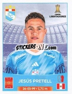 Sticker Jesús Pretell - Conmebol Copa Libertadores 2023
 - Panini