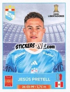 Figurina Jesús Pretell - Conmebol Copa Libertadores 2023
 - Panini