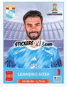 Sticker Leandro Sosa - Conmebol Copa Libertadores 2023
 - Panini