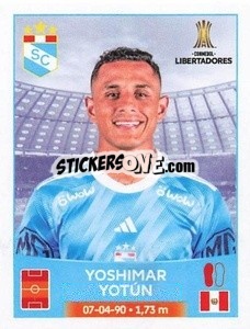 Sticker Yoshimar Yotún - Conmebol Copa Libertadores 2023 n. 252 - Panini
