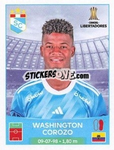 Sticker Washington Corozo - Conmebol Copa Libertadores 2023
 - Panini