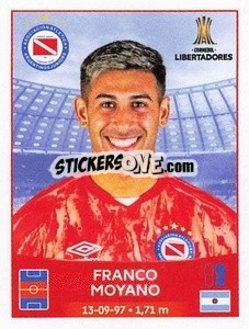Sticker Franco Moyano - Conmebol Copa Libertadores 2023 n. 283 - Panini