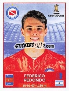 Sticker Federico Redondo - Conmebol Copa Libertadores 2023
 - Panini