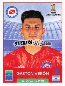 Cromo Gastón Verón