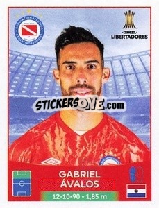 Sticker Gabriel Ávalos - Conmebol Copa Libertadores 2023 n. 288 - Panini