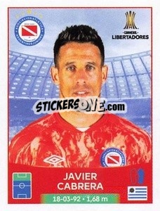 Sticker Javier Cabrera - Conmebol Copa Libertadores 2023
 - Panini