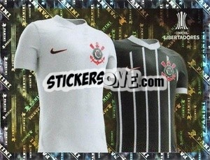 Cromo Corinthians Jersey 1 and 2 - Conmebol Copa Libertadores 2023 n. 297 - Panini