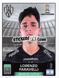 Sticker Lorenzo Faravelli - Conmebol Copa Libertadores 2023 n. 322 - Panini