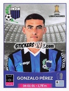 Sticker Gonzalo Pérez - Conmebol Copa Libertadores 2023
 - Panini