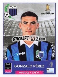 Cromo Gonzalo Pérez - Conmebol Copa Libertadores 2023 n. 328 - Panini