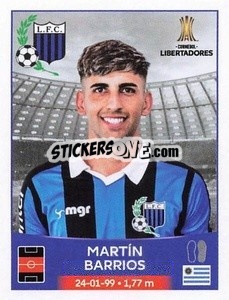 Figurina Martín Barrios - Conmebol Copa Libertadores 2023 n. 334 - Panini