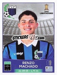 Figurina Renzo Machado - Conmebol Copa Libertadores 2023 n. 338 - Panini