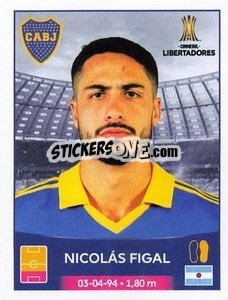 Sticker Nicolás Figal - Conmebol Copa Libertadores 2023
 - Panini