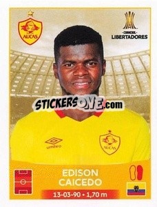 Figurina Edison Caicedo - Conmebol Copa Libertadores 2023
 - Panini