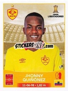 Sticker Jhonny Quiñónez - Conmebol Copa Libertadores 2023
 - Panini