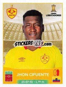 Sticker Jhon Cifuente - Conmebol Copa Libertadores 2023 n. 16 - Panini