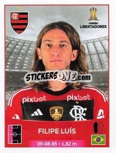 Sticker Filipe Luís - Conmebol Copa Libertadores 2023 n. 24 - Panini