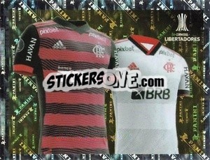 Sticker Flamengo Jersey 1 and 2 - Conmebol Copa Libertadores 2023
 - Panini
