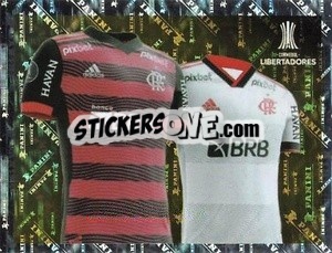 Sticker Flamengo Jersey 1 and 2 - Conmebol Copa Libertadores 2023 n. 25 - Panini