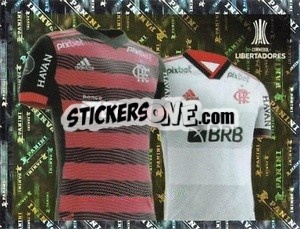 Cromo Flamengo Jersey 1 and 2 - Conmebol Copa Libertadores 2023
 - Panini