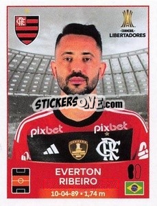 Sticker Everton Ribeiro - Conmebol Copa Libertadores 2023
 - Panini