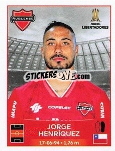 Sticker Jorge Henriquez - Conmebol Copa Libertadores 2023
 - Panini