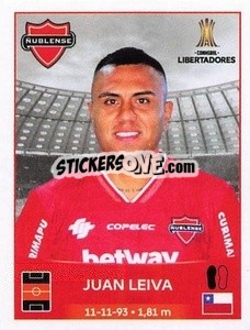 Figurina Juan Leiva - Conmebol Copa Libertadores 2023
 - Panini