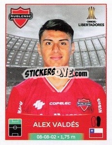 Cromo Alex Valdés