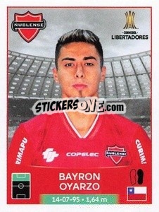 Sticker Bayron Oyarzo - Conmebol Copa Libertadores 2023
 - Panini